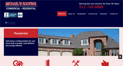 Desktop Screenshot of michaelsroofingsavannah.com